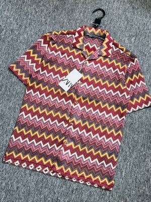 Exclusive Cuban Collar Shirt Half Sleeve 115