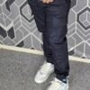 Exclusive Casual Twill Cargo Joggers (Black Color) (AC-701)