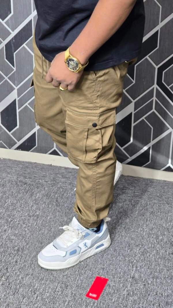 20250828_003738 Exclusive Casual Twill Cargo Joggers ( Deep Khaki Color) (AC-702)