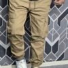 Exclusive Casual Twill Cargo Joggers ( Deep Khaki Color) (AC-702)
