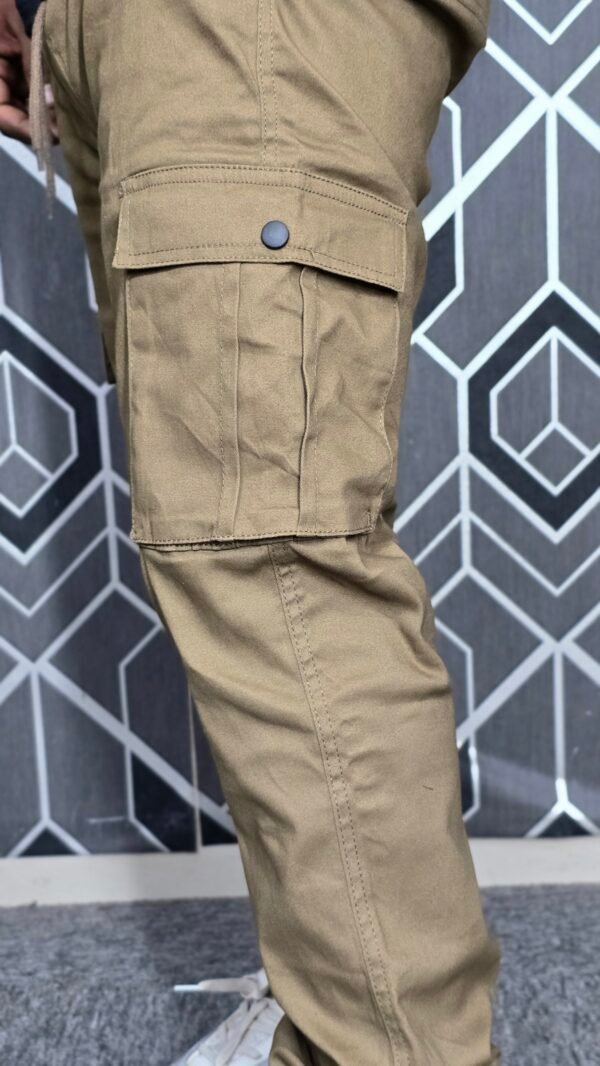20250828_003817 Exclusive Casual Twill Cargo Joggers ( Deep Khaki Color) (AC-702)
