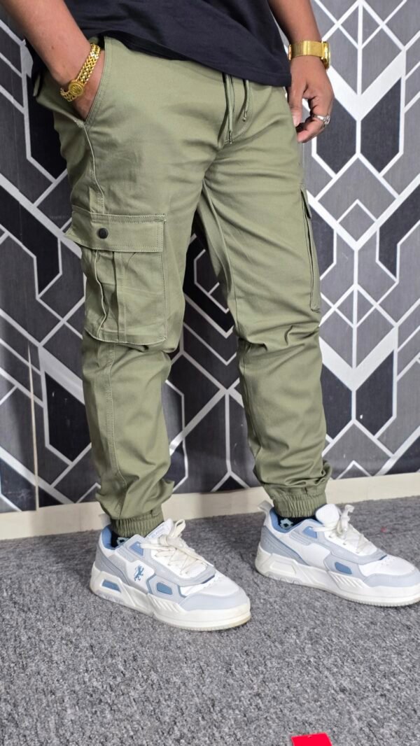20250828_004212 Exclusive Casual Twill Cargo Joggers (Olive Color) (AC-704)