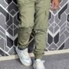 Exclusive Casual Twill Cargo Joggers (Olive Color) (AC-704)