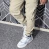 Exclusive Casual Twill Cargo Joggers (Cream Color) (AC-705)