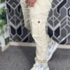 Premium Casual Twill Cargo Pant Crea, (AC-507)