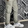 Premium Casual Twill Cargo Pant Dark Silver (AC-503)