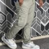 Premium Casual Twill Cargo Pant Dark Silver (AC-503)