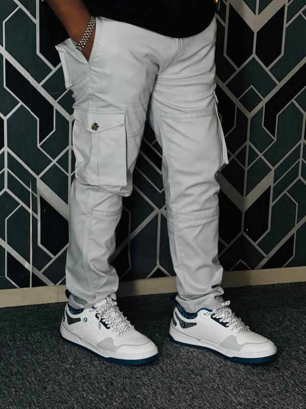 IMG_6138 Exclusive Casual Twill Cargo Pant (Silver Color) (AC-601)