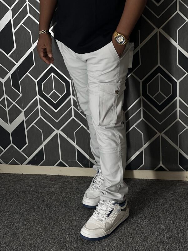 IMG_6140 Exclusive Casual Twill Cargo Pant (Silver Color) (AC-601)