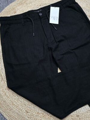 Remi cotton trouser (Black)