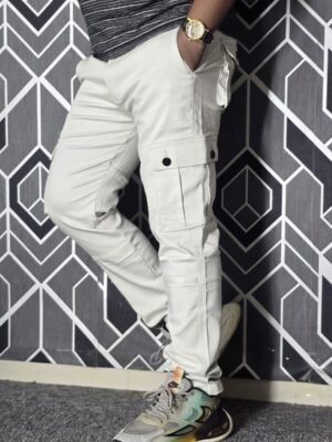 Exclusive Casual Twill Cargo Pant (White Color) (GAP)