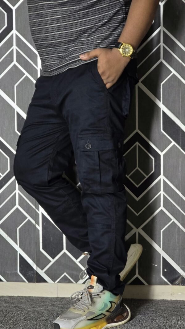 1000792278 Exclusive Casual Twill Cargo Pant (Black Color) (GAP)