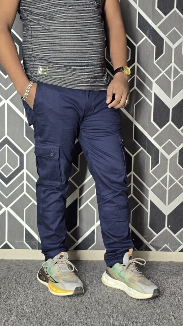 1000792289 Exclusive Casual Twill Cargo Pant (Navy Color) (GAP)