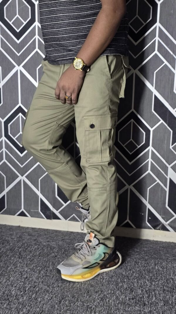 1000792295 Exclusive Casual Twill Cargo Pant (Olive Color) (GAP)