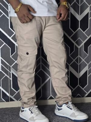 Exclusive Casual Twill Cargo Pant (Cream Color) (Gstar)
